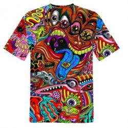 Мужская 3D футболка Abstraction of art