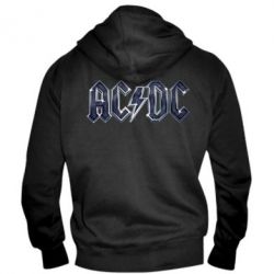 Мужская худи на молнии AC/DC Logo