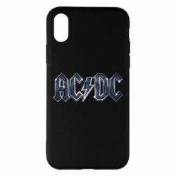 Чехол для iPhone X/Xs AC/DC Logo