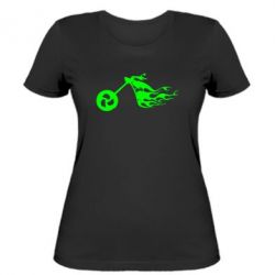 Жіноча футболка Аццкий байк - FATLINE Жіноча футболка Аццкий байк