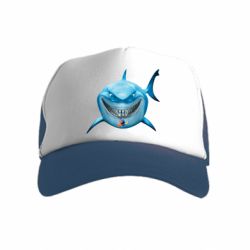 Детская кепка-тракер Акула улыбается - FATLINE Детская кепка-тракер Акула улыбается