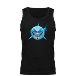 Майка чоловіча Акула посміхається - FATLINE Майка чоловіча Акула посміхається