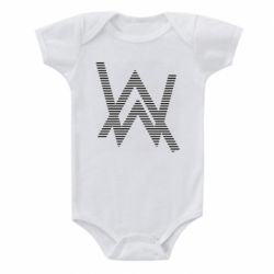 Дитячий бодік Alan Walker logo stripes - FATLINE Дитячий бодік Alan Walker logo stripes