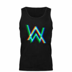 Мужская майка Alan Walker multicolored logo - FATLINE Мужская майка Alan Walker multicolored logo