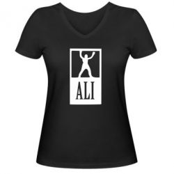 Женские футболки с V-образным вырезом