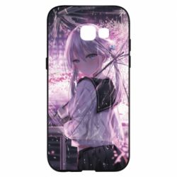 Чохол з розділу Аніме Anime girl and sakura для Samsung A5 2017 - FATLINE Чохол з розділу Аніме Anime girl and sakura для Samsung A5 2017