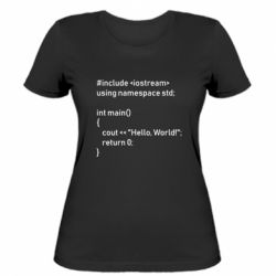 Женская футболка Arduino code - FATLINE Женская футболка Arduino code