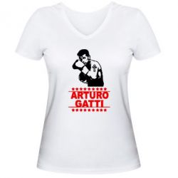 Женская футболка с V-образным вырезом Arturo Gatti