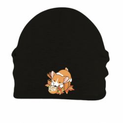 Шапка на флісі Autumn Corgi - FATLINE Шапка на флісі Autumn Corgi