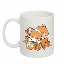 Кружка 320ml Autumn Corgi - FATLINE Кружка 320ml Autumn Corgi