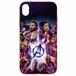 Чехол из раздела Мстители Avengers heroes and logo endgame для Apple iPhone XR - FATLINE Чехол из раздела Мстители Avengers heroes and logo endgame для Apple iPhone XR