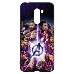 Чехол из раздела Мстители Avengers heroes and logo endgame для Xiaomi Pocophone F1 - FATLINE Чехол из раздела Мстители Avengers heroes and logo endgame для Xiaomi Pocophone F1