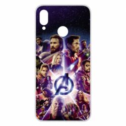 Чохол з розділу Месники Avengers heroes and logo endgame для Huawei P Smart Plus 2018 - FATLINE Чохол з розділу Месники Avengers heroes and logo endgame для Huawei P Smart Plus 2018