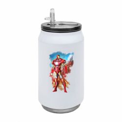 Термобанка 350ml Avengers iron man drawing - FATLINE Термобанка 350ml Avengers iron man drawing