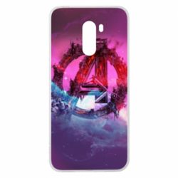 Чехол из раздела Мстители Avengers logo and space для Xiaomi Pocophone F1 - FATLINE Чехол из раздела Мстители Avengers logo and space для Xiaomi Pocophone F1