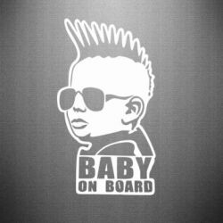 Наклейка Baby-punk on board - FATLINE Наклейка Baby-punk on board