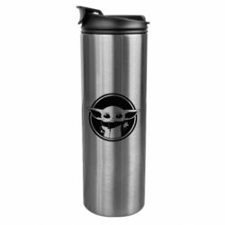 Термокружка Baby yoda monochrom