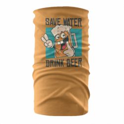 Бандана-труба Save water-drink beer - FATLINE Бандана-труба Save water-drink beer
