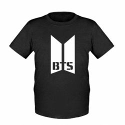 Детская футболка Bangtan Boys double logo - FATLINE Детская футболка Bangtan Boys double logo
