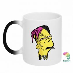 Кружка-хамелеон Bart as Lil Peep