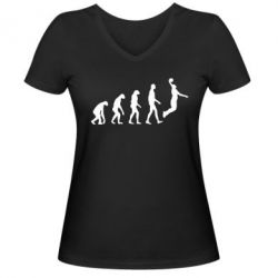 Женские футболки с V-образным вырезом - FATLINE