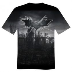 Мужская 3D футболка Batman Dark Town - FATLINE Мужская 3D футболка Batman Dark Town