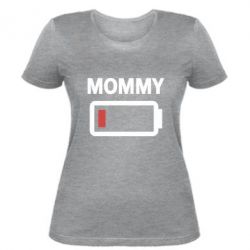 Женская футболка Battery Mom