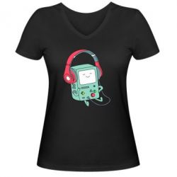 Женские футболки с V-образным вырезом - FATLINE