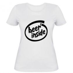 Жіноча футболка Beer Inside - FATLINE Жіноча футболка Beer Inside