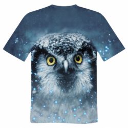 Мужская 3D футболка Big owl