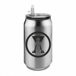 Термобанка 350ml Black Widow logo - FATLINE Термобанка 350ml Black Widow logo