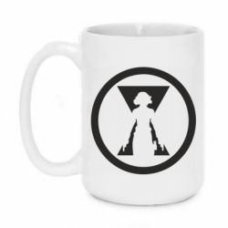 Кружка 420ml Black Widow logo - FATLINE Кружка 420ml Black Widow logo