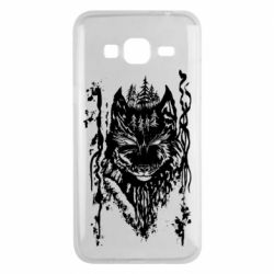 Чехол из раздела Волк Black wolf with patterns для Samsung J3 2016