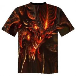 Мужская 3D футболка Blizzard Diablo |||