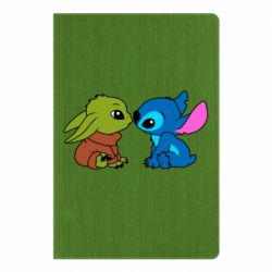Блокнот А5 Baby Yoda And Stitch - FATLINE Блокнот А5 Baby Yoda And Stitch