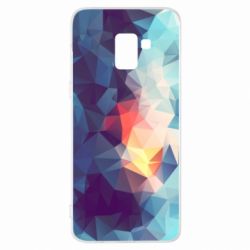Чехол из раздела masha Blue low poly для Samsung A8+ 2018