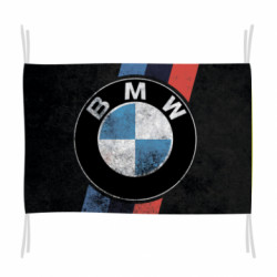 Флаг BMW grunge logo - FATLINE Флаг BMW grunge logo