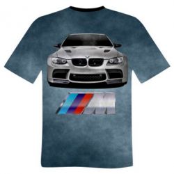 Мужская 3D футболка BMW M - FATLINE Мужская 3D футболка BMW M
