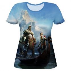 Жіноча 3D футболка Бог Війни 4 - FATLINE Жіноча 3D футболка Бог Війни 4