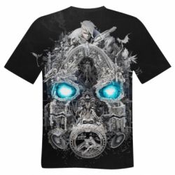Мужская 3D футболка Borderlands 3 mask - FATLINE Мужская 3D футболка Borderlands 3 mask