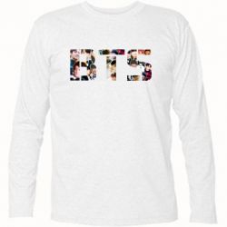 Футболка с длинным рукавом BTS collage - FATLINE Футболка с длинным рукавом BTS collage