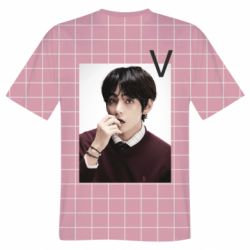 Мужская 3D футболка BTS V - FATLINE Мужская 3D футболка BTS V