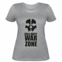 Женская футболка Call of duty Ghost face - FATLINE Женская футболка Call of duty Ghost face