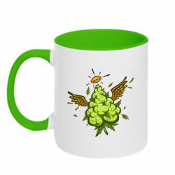 Кружка двоколірна 320ml Cannabis - FATLINE Кружка двоколірна 320ml Cannabis