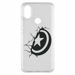 Чехол из раздела Мстители Captain America shield для Xiaomi Mi A2 - FATLINE Чехол из раздела Мстители Captain America shield для Xiaomi Mi A2
