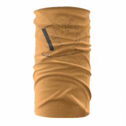 Бандана-труба Cat and a box of milk - FATLINE Бандана-труба Cat and a box of milk