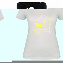 Женская футболка Cheerful kitten - FATLINE Женская футболка Cheerful kitten