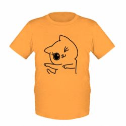 Детская футболка Cheerful kitten - FATLINE Детская футболка Cheerful kitten