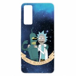 Чехол из раздела Рик и Морти Space alcoholics 2 для Huawei P Smart 2021 - FATLINE Чехол из раздела Рик и Морти Space alcoholics 2 для Huawei P Smart 2021