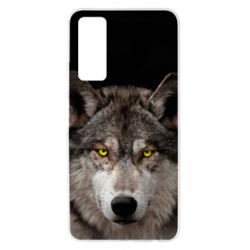Чехол из раздела Волк Wolf with yellow eyes для Huawei P Smart 2021